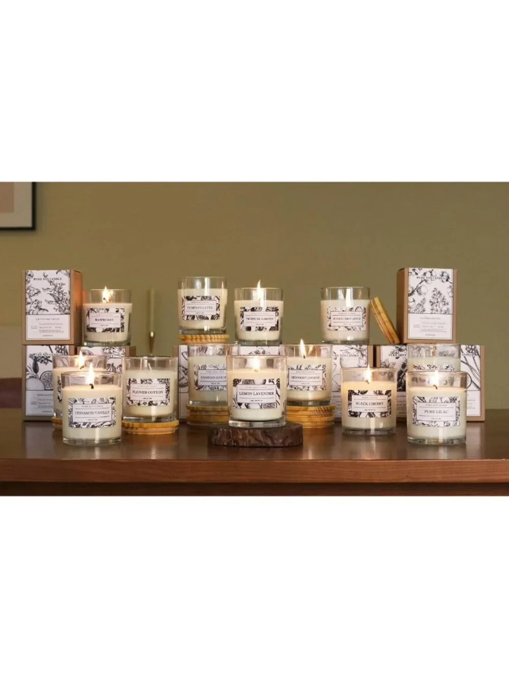 Non-Toxic Apple Scented Candles | Long Lasting Fruity Aroma | Clean Burning